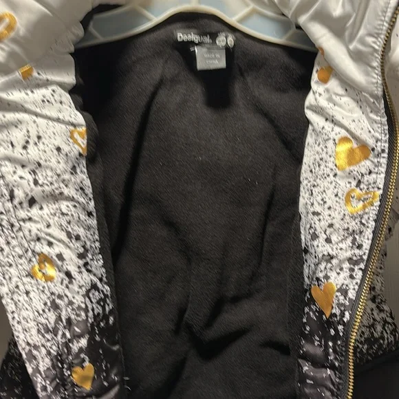 ⭐️Desigual Chaq Txell GIRLS Heart Jacket NWT 7/8